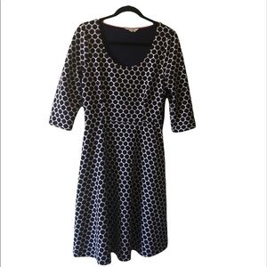 Boden blue & white dotted dress